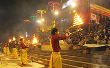 Ghat (Scalinata) Principale A Varanasi 